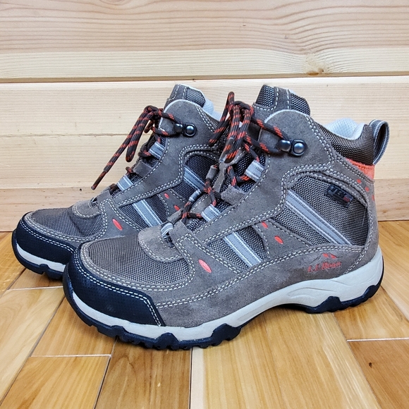 L.L. Bean Shoes - L.L.Bean Trail Model 4 Waterproof Hiking Boots Brown & Orange Women's SZ 7W